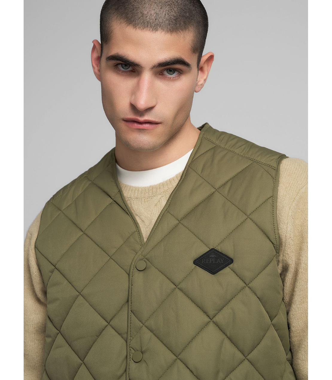 キルティングベスト 詳細画像 マッドグリーン 7